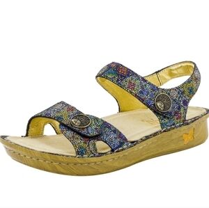 Alegria Women Vienna VIE-843  Baby Hueies Leather Sandals shoes sz 38/8-8.5